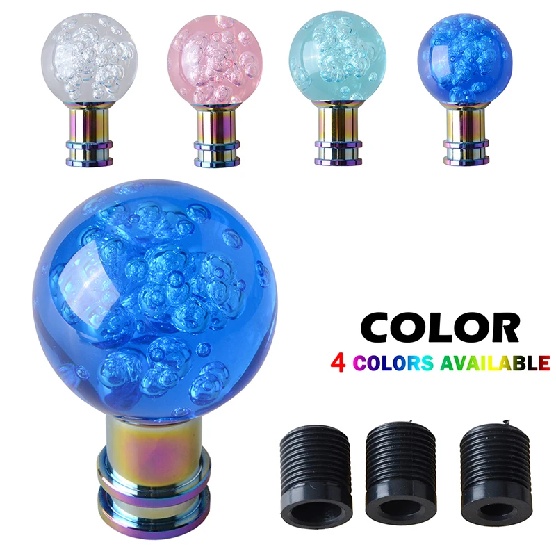 Universal Crystal Bubble Shape Manual Gear Shift Knob Acrylic Stylish Shift Lever Transparent Decorative Car Accessories
Universal Crystal Bubble Shape Manual Gear Shift Knob Acrylic Stylish Shift Lever Transparent Decorative Car Accessories
