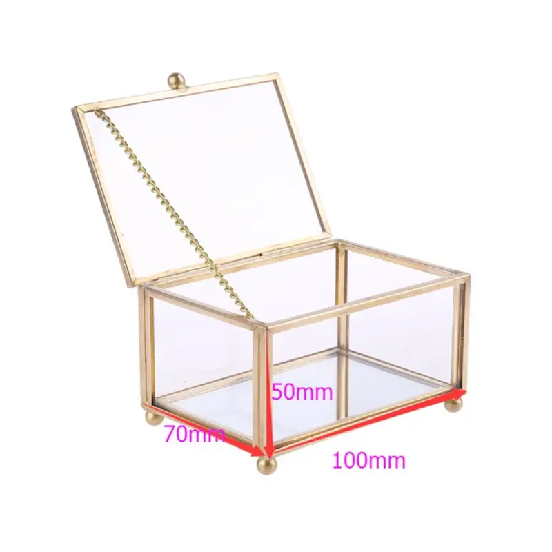 Rustic Wedding Ring Box Geometric Transparent Glass Jewelry Display Storage Hold
Rustic Wedding Ring Box Geometric Transparent Glass Jewelry Display Storage Hold