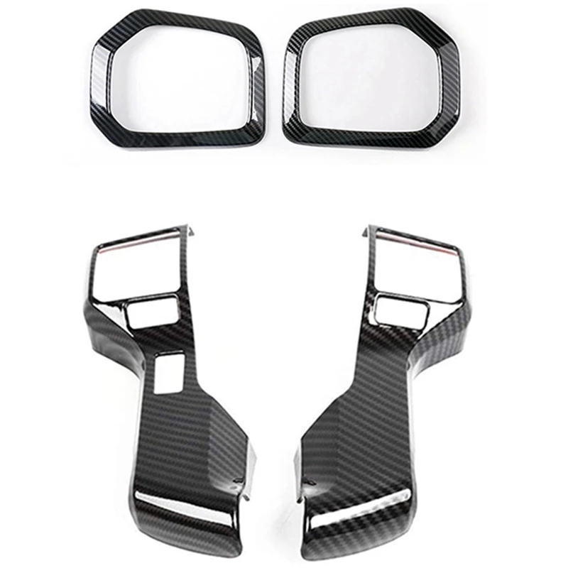 4 Pcs Car Accessories: 2 Pcs Steering Wheel Cover Trim & 2 Pcs Front Bumper Fog Light Cover Molding Trims
4 Pcs Car Accessories: 2 Pcs Steering Wheel Cover Trim & 2 Pcs Front Bumper Fog Light Cover Molding Trims