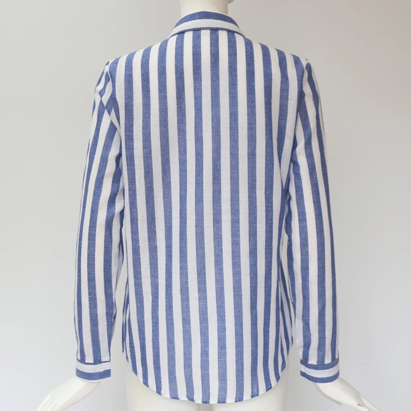Women Long Sleeve Turn Down Collar Striped Office Blouse 2019 Blouse Loose Button Casual Blouses Ladies Clothes Chemisier Femme
Women Long Sleeve Turn Down Collar Striped Office Blouse 2019 Blouse Loose Button Casual Blouses Ladies Clothes Chemisier Femme
