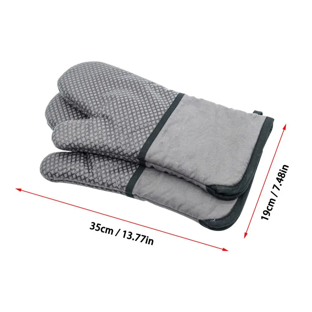 Oven Gloves with Heat-resistant Non-slip Silicone and Comfortable Thick Cotton Pad for Kitchen Baking Gloves, Barbecue
Oven Gloves with Heat-resistant Non-slip Silicone and Comfortable Thick Cotton Pad for Kitchen Baking Gloves, Barbecue