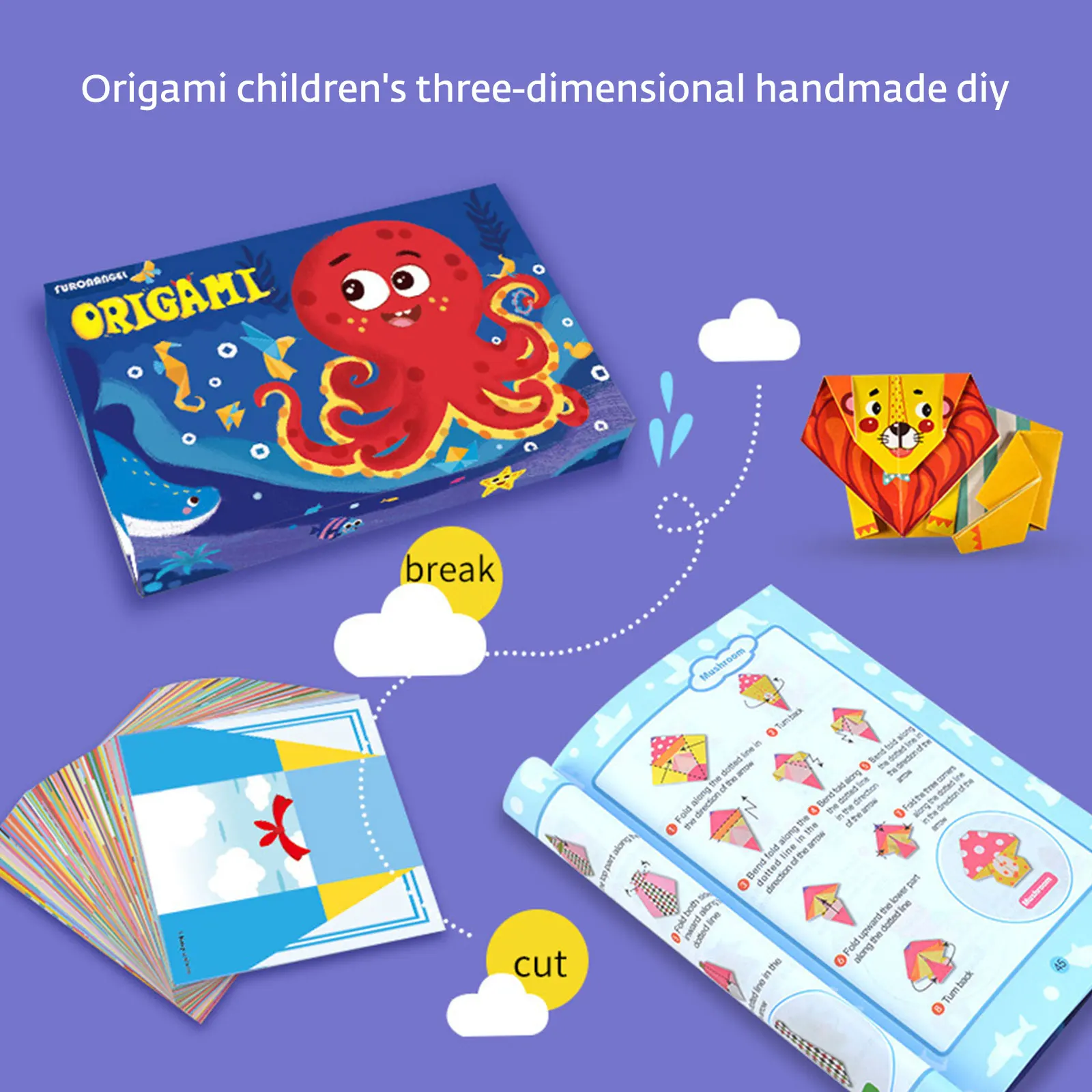 3D 144pcs Origami Toys For Children Origami Adults Beginners Training And School Handicraft Lessons Baby Toys Gift
3D 144pcs Origami Toys For Children Origami Adults Beginners Training And School Handicraft Lessons Baby Toys Gift