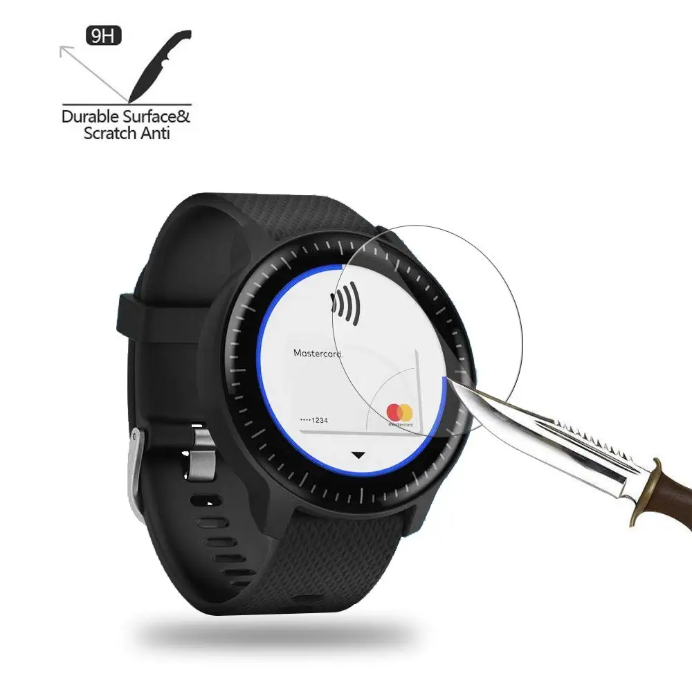 2 шт. прозрачное закаленное стекло для Garmin Vivoactive 3 Защита экрана прозрачная