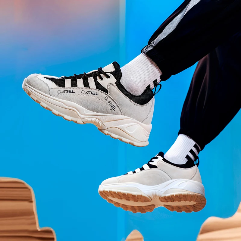 CAMEL Leather Sneakers Women Men Platform Sport Shoes Thick Bottom 2021 New Cow Suede Mesh Men Sneakers Casual Couple Shoes
CAMEL Leather Sneakers Women Men Platform Sport Shoes Thick Bottom 2021 New Cow Suede Mesh Men Sneakers Casual Couple Shoes