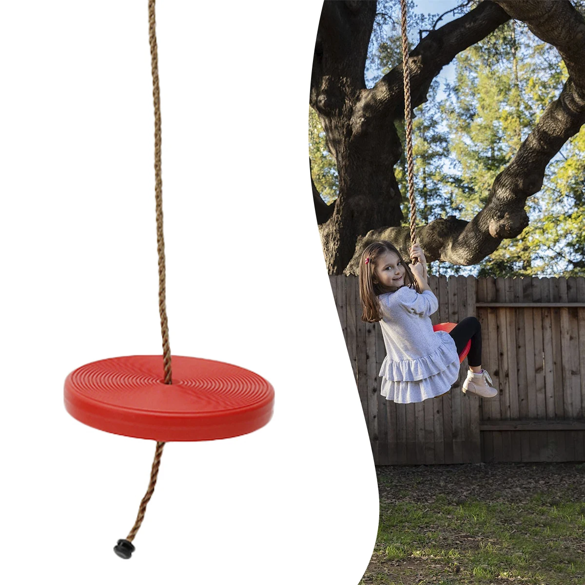 Outdoor Kids Disc Swing Safety Round Disc Swing Seat Children Non- slip Disc Swing with Rope Toddler Heavy Duty Hanging Swing
Outdoor Kids Disc Swing Safety Round Disc Swing Seat Children Non- slip Disc Swing with Rope Toddler Heavy Duty Hanging Swing