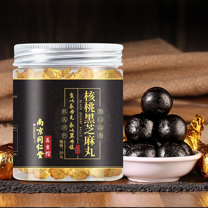 Nanjing Tongrentang 20 Pills, Pure Black Sesame Pills, Handmade pills, Nine Steamed and nine sun Honey pills, black sesame
Nanjing Tongrentang 20 Pills, Pure Black Sesame Pills, Handmade pills, Nine Steamed and nine sun Honey pills, black sesame