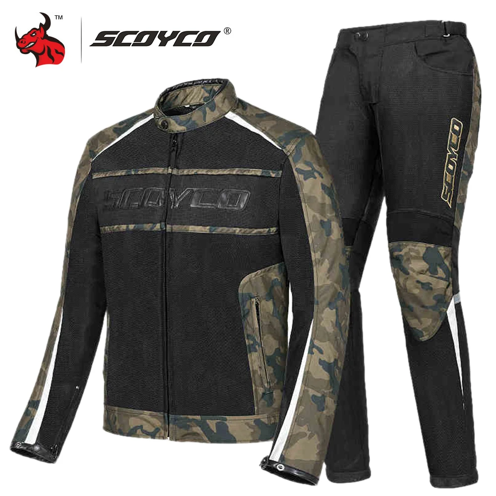 Мотоциклетная куртка SCOYCO защитная Экипировка мужская летняя сетчатая