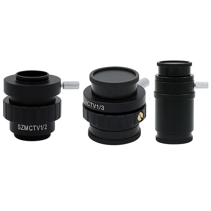

0.5X 0.3X C-Mount Lens 1/2 1/3 1X SZMCTV Adapter For Trinocular Stereo Microscope VGA USB Video Camera