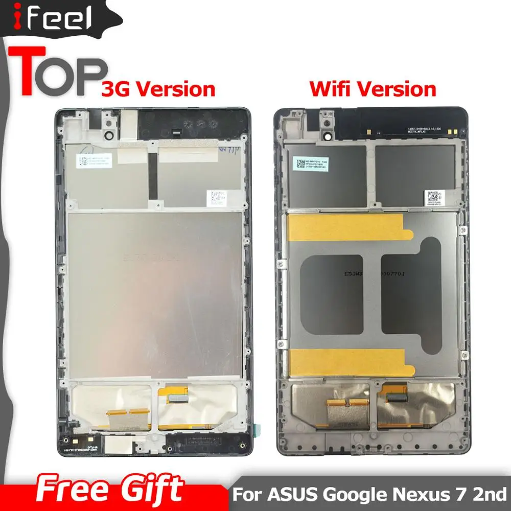 Для ASUS Google Nexus 7 2nd 2013 ME571 CL ME571KL K009 Nexus7C LTE/4G/3G ЖК дисплей сенсорный экран с рамкой