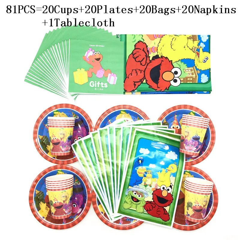 51/81Pcs Sesame Street Birthday Party Decorations Supplies Plates Cup Napkin Gift Bag Tablecloth Baby Kids Birthday Party Sets
51/81Pcs Sesame Street Birthday Party Decorations Supplies Plates Cup Napkin Gift Bag Tablecloth Baby Kids Birthday Party Sets