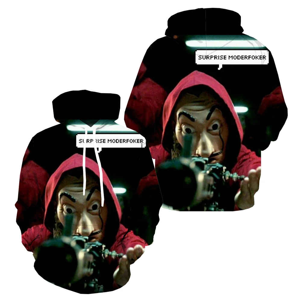 3d Hoodies Money Heist Sweatshirts men Funny Hoodie Print Halloween Hoody Anime Harajuku Hooded Casual Mens Clothing Streetwear
3d Hoodies Money Heist Sweatshirts men Funny Hoodie Print Halloween Hoody Anime Harajuku Hooded Casual Mens Clothing Streetwear