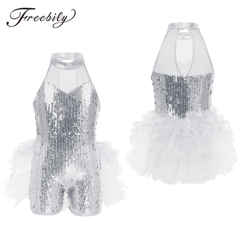 Kids Girls Sequins Ballet Leotard Sleeveless Mock Neck Ballet Tutu Dress Children Stage Performance Jazz Latin Dance Costume
Kids Girls Sequins Ballet Leotard Sleeveless Mock Neck Ballet Tutu Dress Children Stage Performance Jazz Latin Dance Costume
