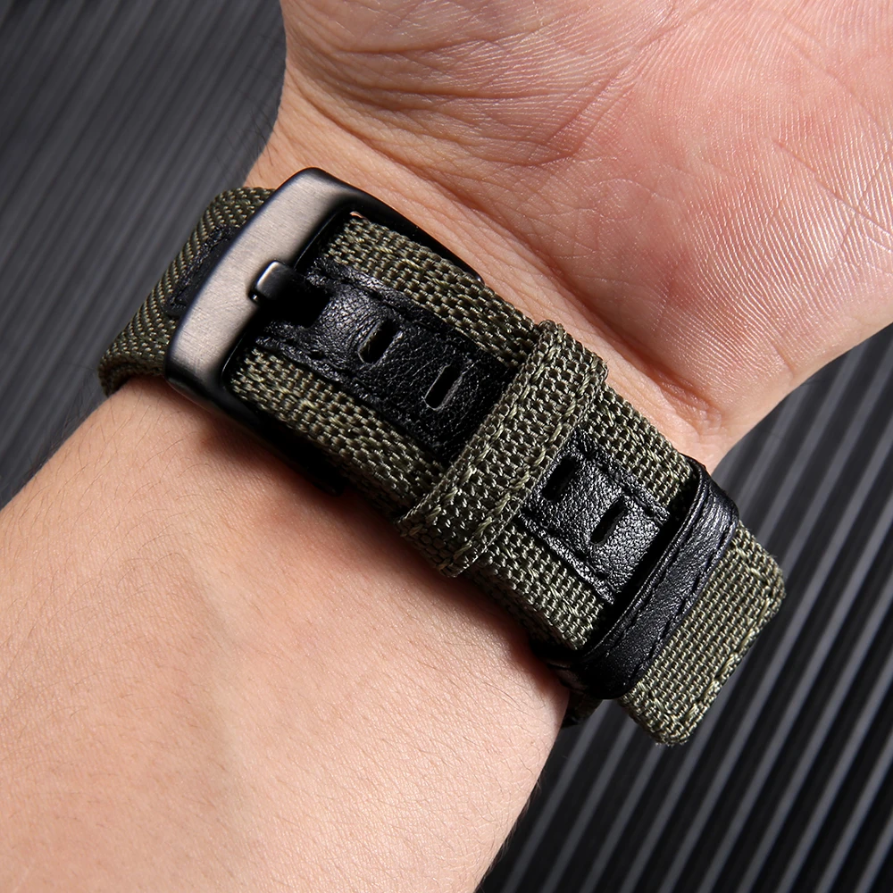 Ремешок нейлоновый спортивный для Apple Watch Band Series 6/5/4/3/2/1/SE классический армейский