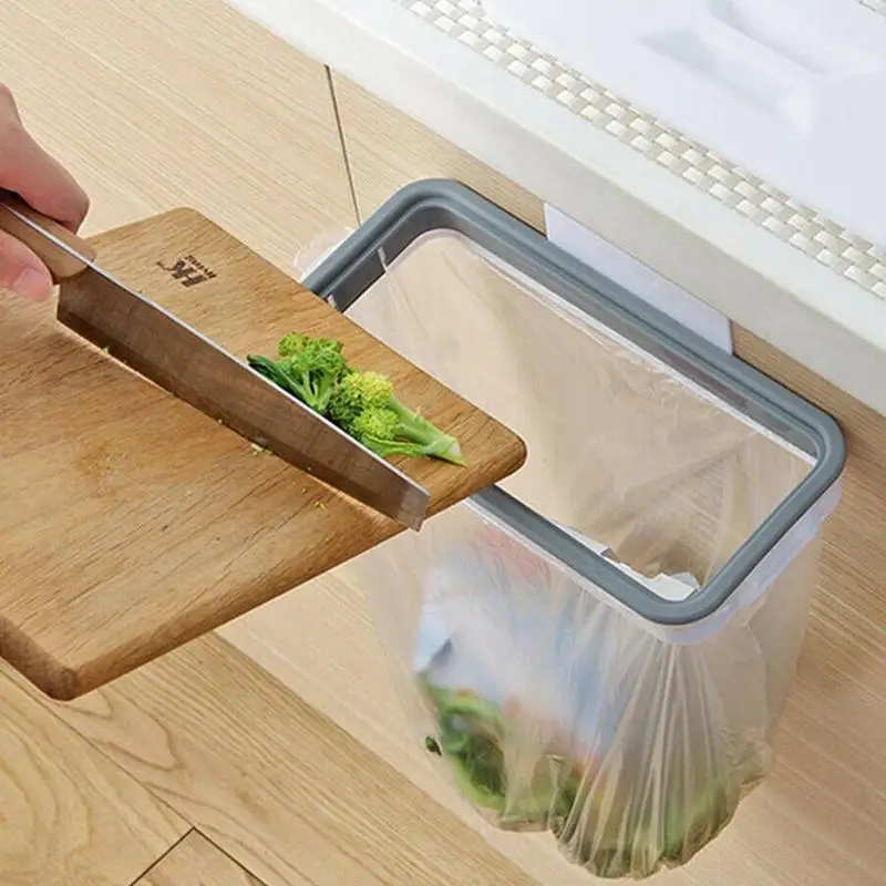 Kitchen garbage bag holder Plastic Door-back Garbage Bracket Bag Shelf Rack Hanging Kitchen Holder Trash Garbage Rack I7A7
Kitchen garbage bag holder Plastic Door-back Garbage Bracket Bag Shelf Rack Hanging Kitchen Holder Trash Garbage Rack I7A7