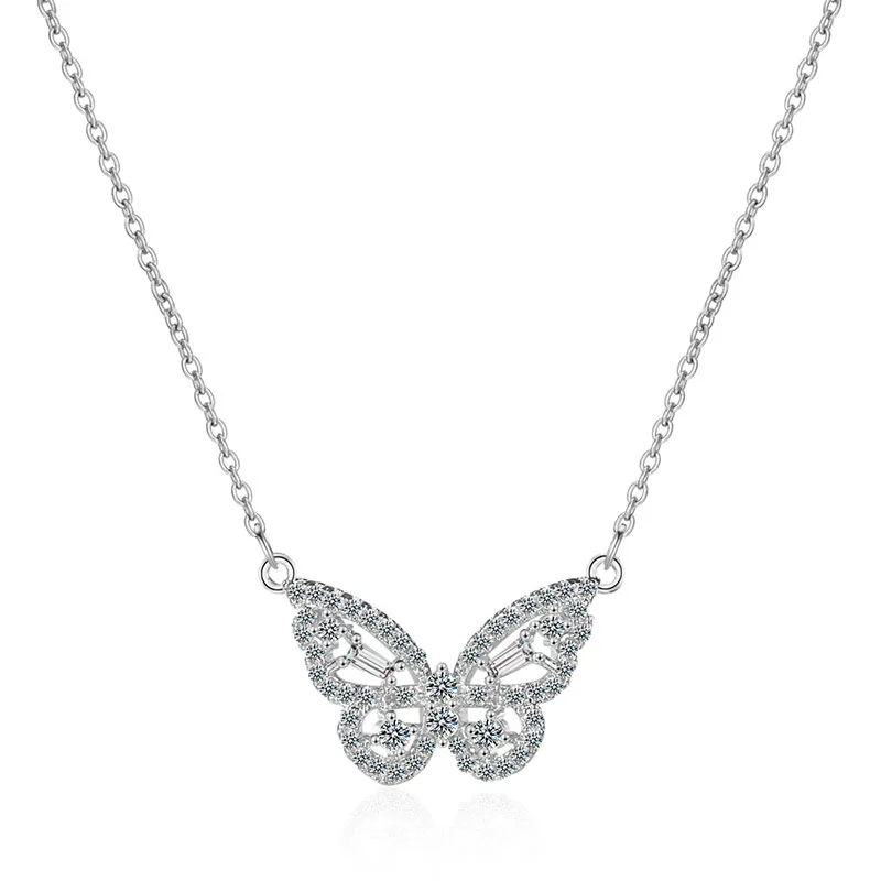POPACC 925 Sterling Silver Zirconia Butterfly Pendant Necklace Choker for Women Romantic Engagement Accessories Gift
POPACC 925 Sterling Silver Zirconia Butterfly Pendant Necklace Choker for Women Romantic Engagement Accessories Gift