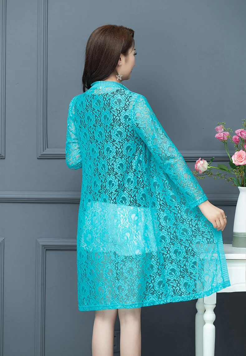 Long Jacket Women Oversize 2020 New Summer Fashion Wild Joker Casual Coat Plus Size Female Long Sleeve Solid Thin Lace Cardigan
Long Jacket Women Oversize 2020 New Summer Fashion Wild Joker Casual Coat Plus Size Female Long Sleeve Solid Thin Lace Cardigan