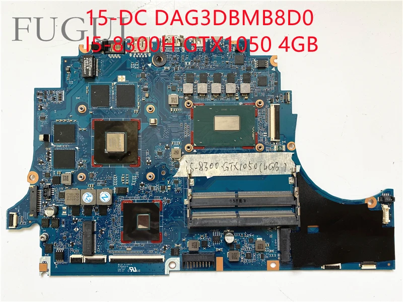 Материнская плата для ноутбука hp 15-dc DAG3DBMB8D0 I5-8300H 1050 4 Гб полностью протестирована