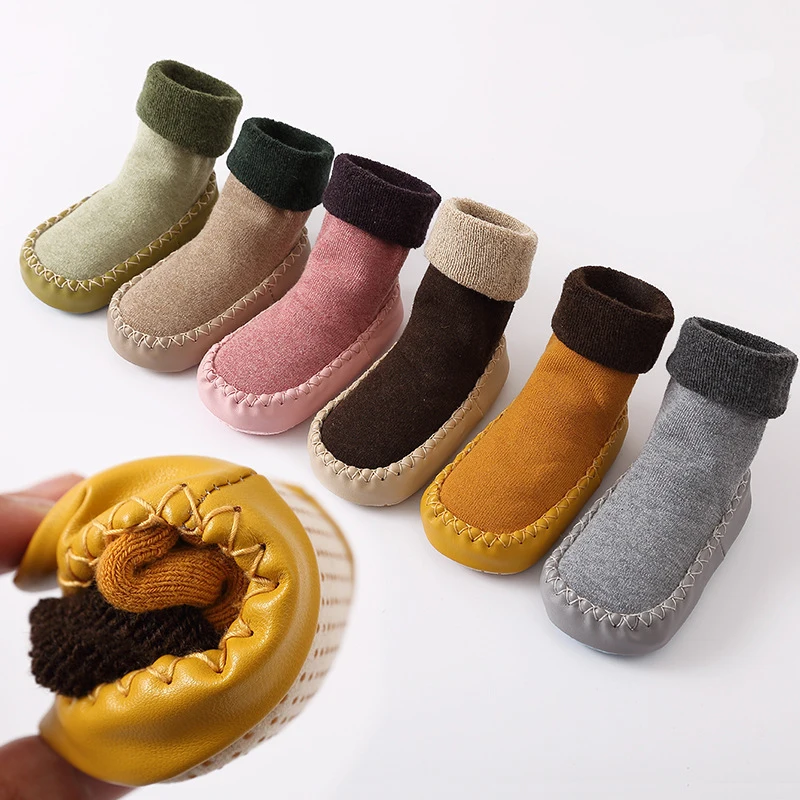 baby socks with rubber soles for toddlers anti-slip socks terry thicken warm floor home slipper Infant sock shoes winter autumn
baby socks with rubber soles for toddlers anti-slip socks terry thicken warm floor home slipper Infant sock shoes winter autumn
