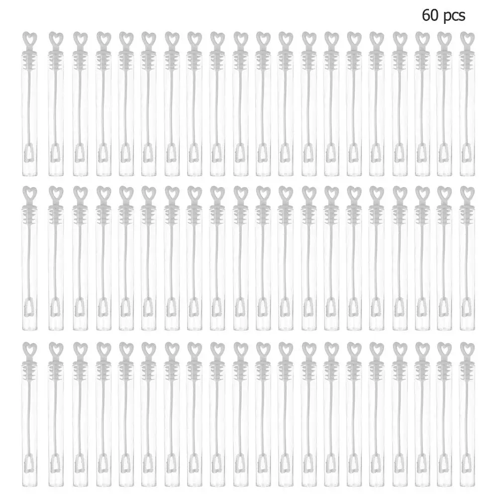 60pcs Bubble Maker Water Bottle Toy Love Heart Wand Tube Wedding Party Dropshipping
60pcs Bubble Maker Water Bottle Toy Love Heart Wand Tube Wedding Party Dropshipping