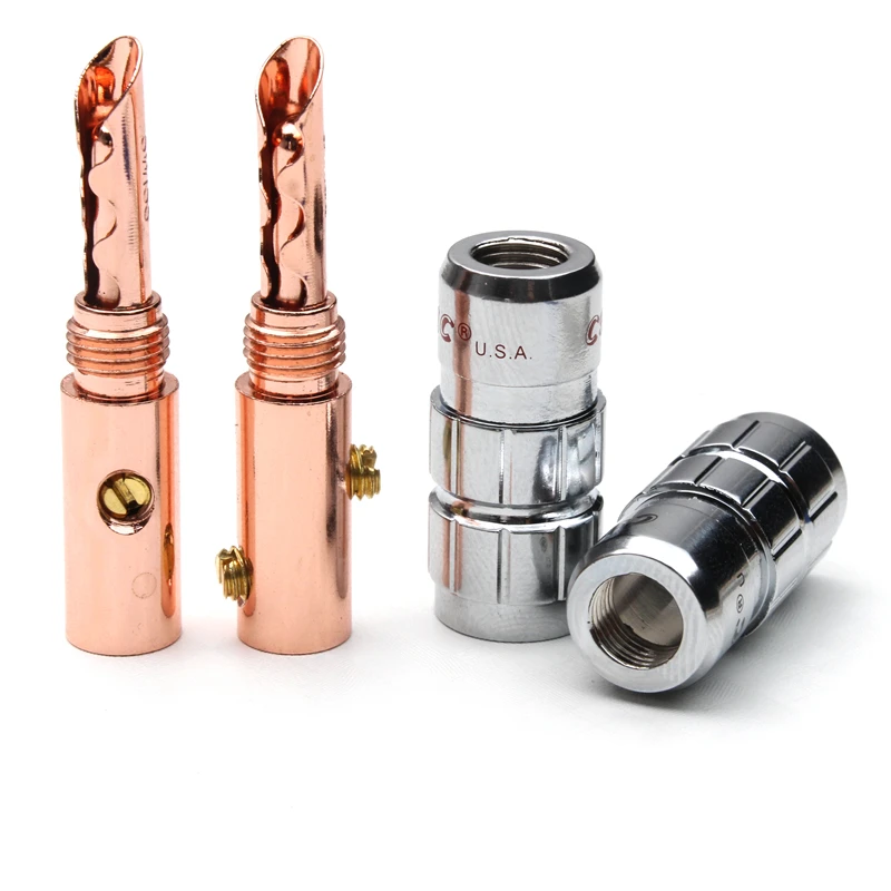 12/8pcs Speaker Banana Plug Connector No Soldering Copper Jack Male Plug Screw Wire Adapter for Audio Video Cable Connector
12/8pcs Speaker Banana Plug Connector No Soldering Copper Jack Male Plug Screw Wire Adapter for Audio Video Cable Connector