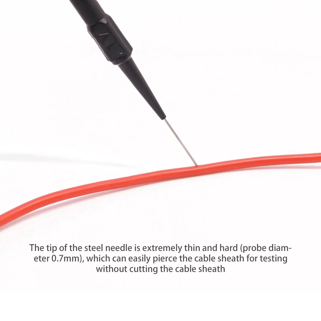 2pcs Multimeter test leads Non-destructive Insulation Piercing Needle Multimeter Test Wire Pen Probes 30V-60V For Banana Plug
2pcs Multimeter test leads Non-destructive Insulation Piercing Needle Multimeter Test Wire Pen Probes 30V-60V For Banana Plug