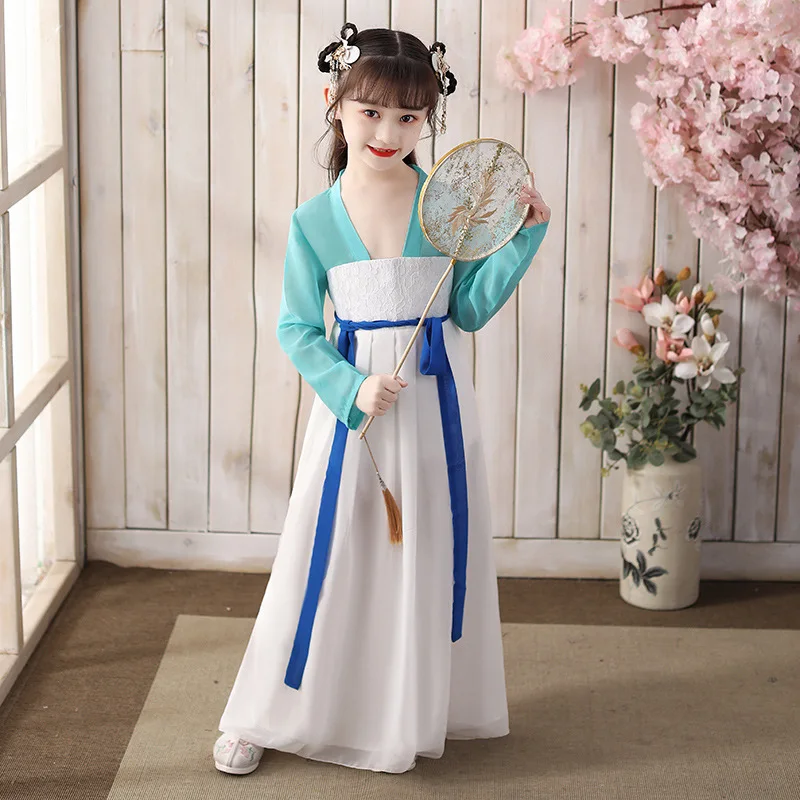 Chinese Traditional Set Stage Festival Outfits Hanfu Girls Dance Costume Princess Dress Girl Skirts
Chinese Traditional Set Stage Festival Outfits Hanfu Girls Dance Costume Princess Dress Girl Skirts
