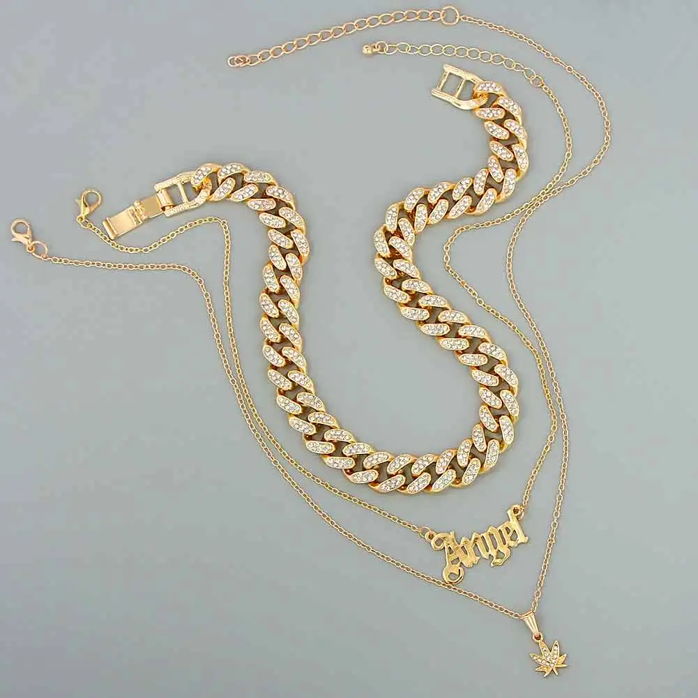 JUST FEEL Iced Out Crystal Butterfly Cuban Choker Necklace Women Multi layer Angel Babygirl Pendant Necklace Halloween Jewelry
JUST FEEL Iced Out Crystal Butterfly Cuban Choker Necklace Women Multi layer Angel Babygirl Pendant Necklace Halloween Jewelry