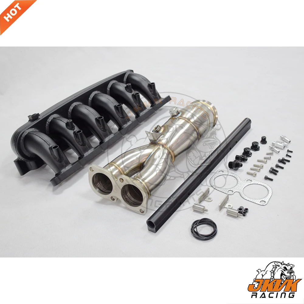 JKVK RACING Billet Intake Manifold Kits with fuel rail kit set red + 4.0'' Downpipe For N55 Engine E90 E92 135I 335I 335XI
JKVK RACING Billet Intake Manifold Kits with fuel rail kit set red + 4.0'' Downpipe For N55 Engine E90 E92 135I 335I 335XI