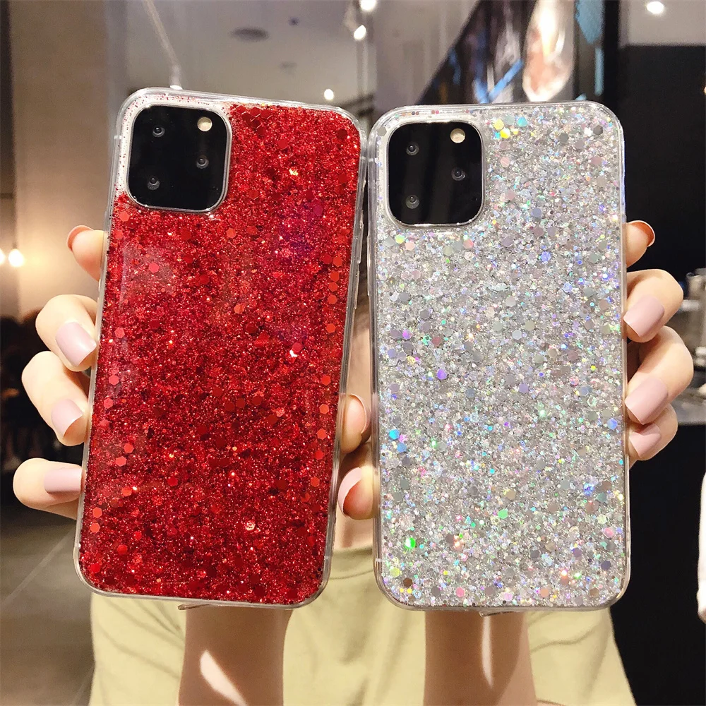 Shining Glitter Sequins Back Case for iPhone 12 11 Pro Max XR XS 7 8 Plus SE 2020 Fashion Bling Soft TPU Shockproof Phone Cover
Shining Glitter Sequins Back Case for iPhone 12 11 Pro Max XR XS 7 8 Plus SE 2020 Fashion Bling Soft TPU Shockproof Phone Cover