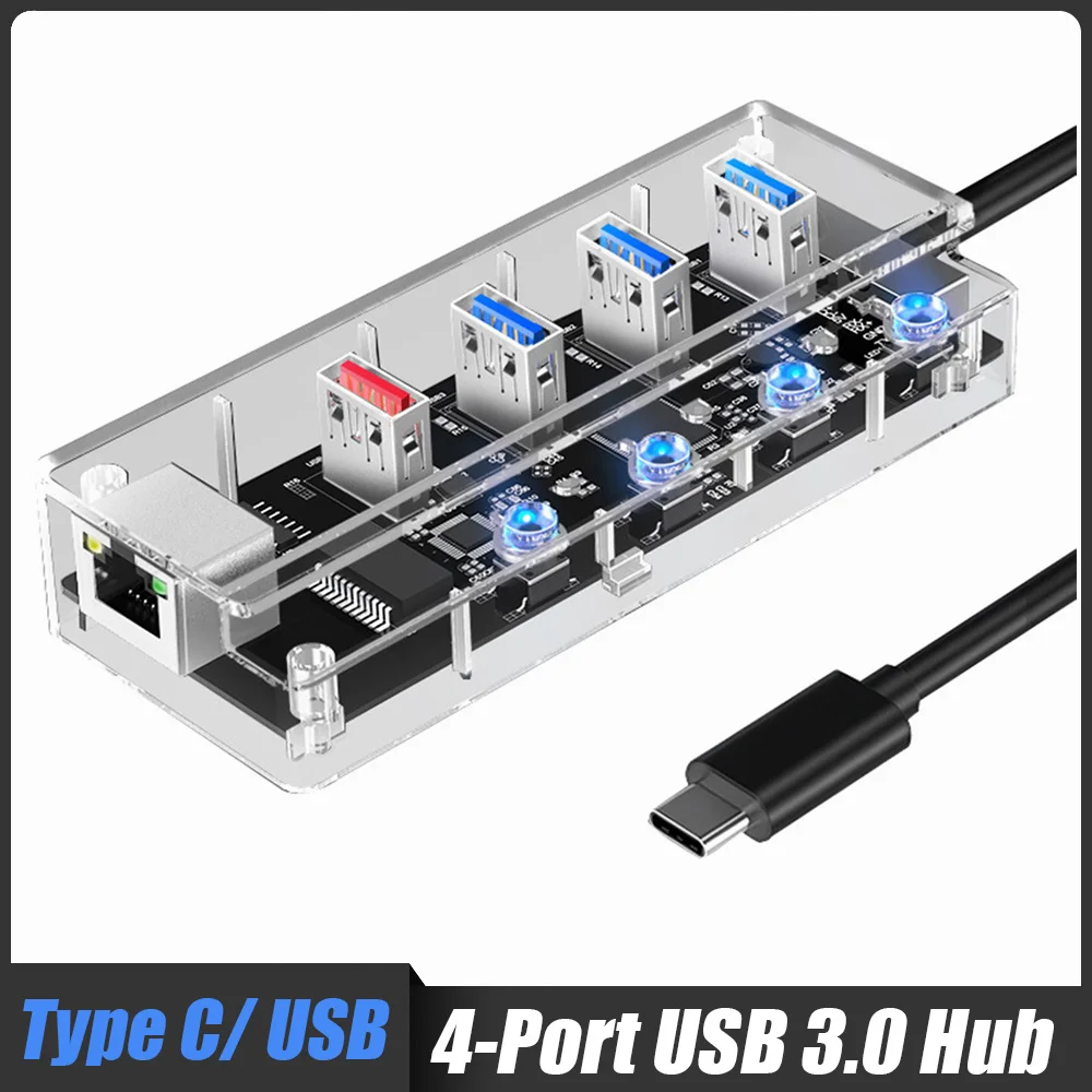 Тонкий Порт-концентратор один-четыре, прозрачный гигабитный Ethernet, быстрая зарядка, 4-портовый концентратор данных, адаптер с выключателем п...
Тонкий Порт-концентратор один-четыре, прозрачный гигабитный Ethernet, быстрая зарядка, 4-портовый концентратор данных, адаптер с выключателем п...
