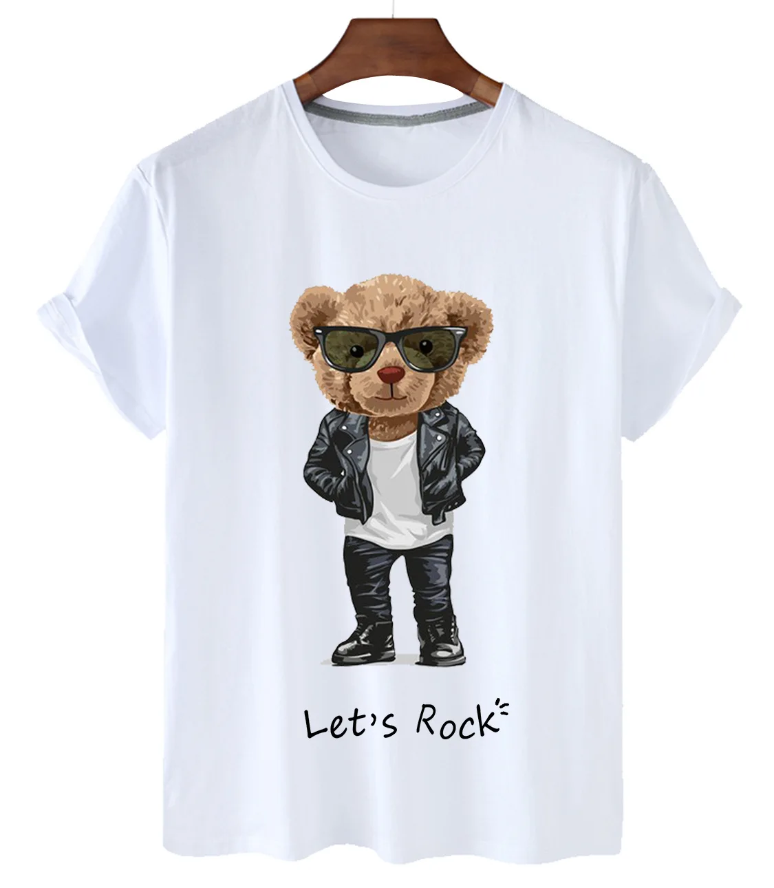 T-shirt Men's Best Sellers, Handsome Sunglasses, Motorcycle Bear Short-sleeved T-shirt Men's and Women's Tops
T-shirt Men's Best Sellers, Handsome Sunglasses, Motorcycle Bear Short-sleeved T-shirt Men's and Women's Tops