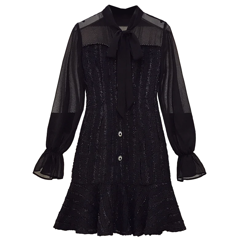 L-4XL plus size women fashion office dress vestido 2020 sexy patchwork Flared sleeves bow neck vintage party autumn dresses
L-4XL plus size women fashion office dress vestido 2020 sexy patchwork Flared sleeves bow neck vintage party autumn dresses