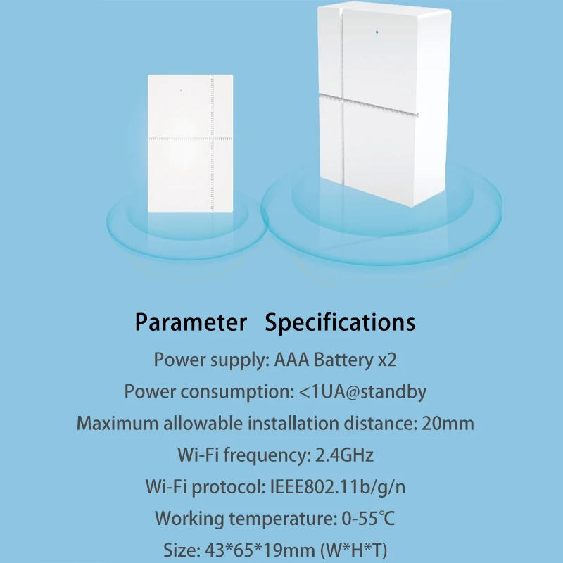 Tuya Smart WiFi Door Sensor Door Open / Closed Detectors WiFi App Notification Alert Security Alarm Support Alexa Google
Tuya Smart WiFi Door Sensor Door Open / Closed Detectors WiFi App Notification Alert Security Alarm Support Alexa Google