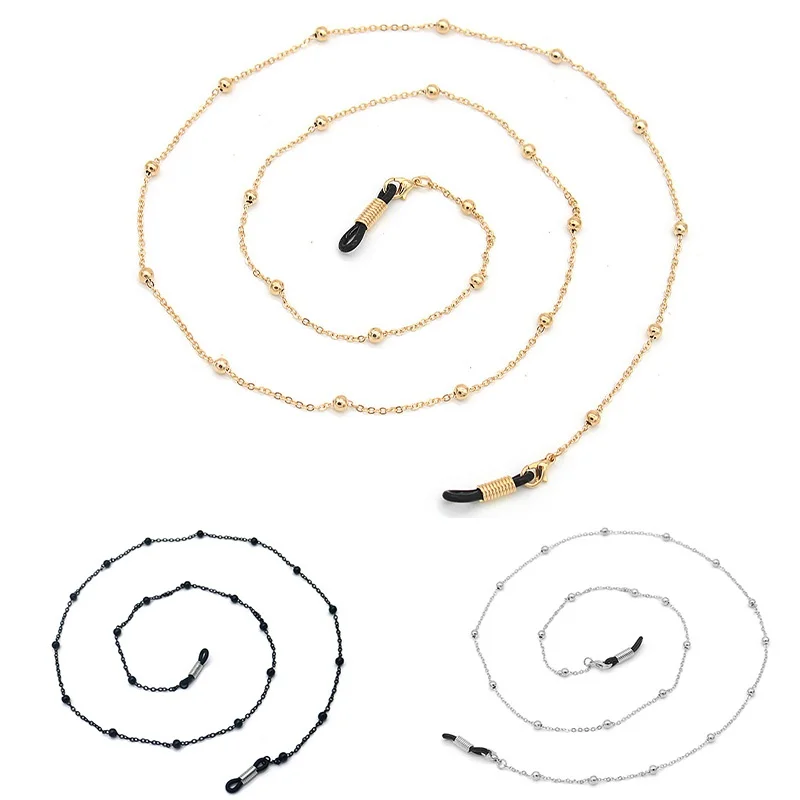 Eyeglass Chain Metal Spectacles Holder Glasses Strap Bead Cord Holder Necklace Anti-slip Lanyard Eyewear Lanyard Mask Chain 
Eyeglass Chain Metal Spectacles Holder Glasses Strap Bead Cord Holder Necklace Anti-slip Lanyard Eyewear Lanyard Mask Chain