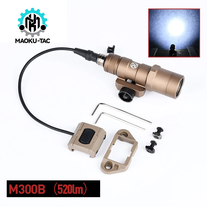 Airsoft Rifle Tactical Flashlight Weapon M300 M300B Fit 20mm Picatinny Rail Hunting Lighting Accessories LED Flashlight
Airsoft Rifle Tactical Flashlight Weapon M300 M300B Fit 20mm Picatinny Rail Hunting Lighting Accessories LED Flashlight