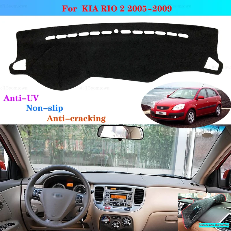 Car Dashboard Cover Dash Mat For KIA RIO 2 2005 2006 2007 2008 2009 Pride Rio5 Auto Non-slip sunShade Dash Cover Protective Pad
Car Dashboard Cover Dash Mat For KIA RIO 2 2005 2006 2007 2008 2009 Pride Rio5 Auto Non-slip sunShade Dash Cover Protective Pad