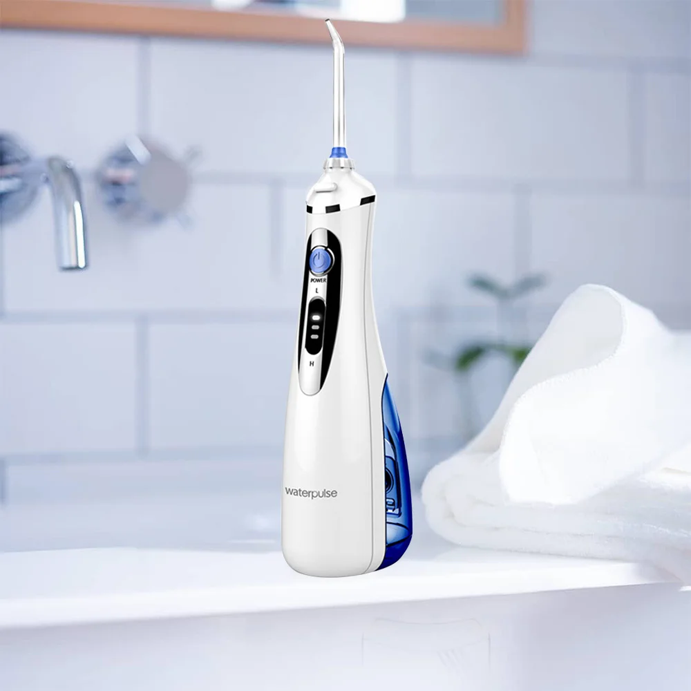 Waterpulse V400P Portable Irrigator Dental Water Flosser 3 Pressure Modes 240 ml Oral Irrigator With 4 Tips White Dental Flosser
Waterpulse V400P Portable Irrigator Dental Water Flosser 3 Pressure Modes 240 ml Oral Irrigator With 4 Tips White Dental Flosser