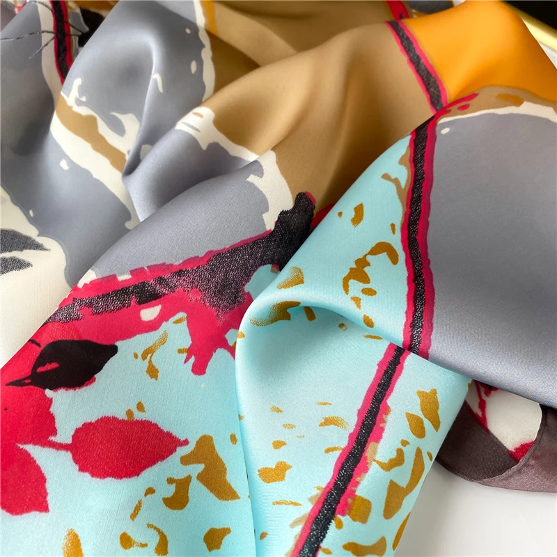 Femme Floral Print Silk Hair Scarf Bag Tie 70cm Square Neck Scarves Soft Foulard Bandana Women Shawls and Wraps Neckerchief
Femme Floral Print Silk Hair Scarf Bag Tie 70cm Square Neck Scarves Soft Foulard Bandana Women Shawls and Wraps Neckerchief
