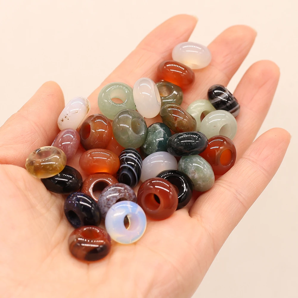 8Pcs Random Natural Stone Beads Big Hole Isolation Beads For Jewelry Making DIY Necklace Bracelet Earrings Accessory
8Pcs Random Natural Stone Beads Big Hole Isolation Beads For Jewelry Making DIY Necklace Bracelet Earrings Accessory
