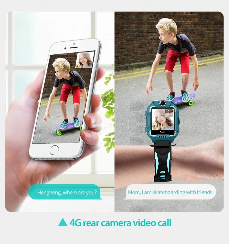 Детские Смарт часы Y99A 4G GPS WiFi LBS SIM карта двойная камера поворот на 360