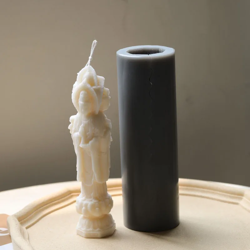 Three-faced Buddha Candle Mold Avalokitesvara Self-made Buddha Candle DIY Scented Candle Silicone Mold Candle Making Kit
Three-faced Buddha Candle Mold Avalokitesvara Self-made Buddha Candle DIY Scented Candle Silicone Mold Candle Making Kit