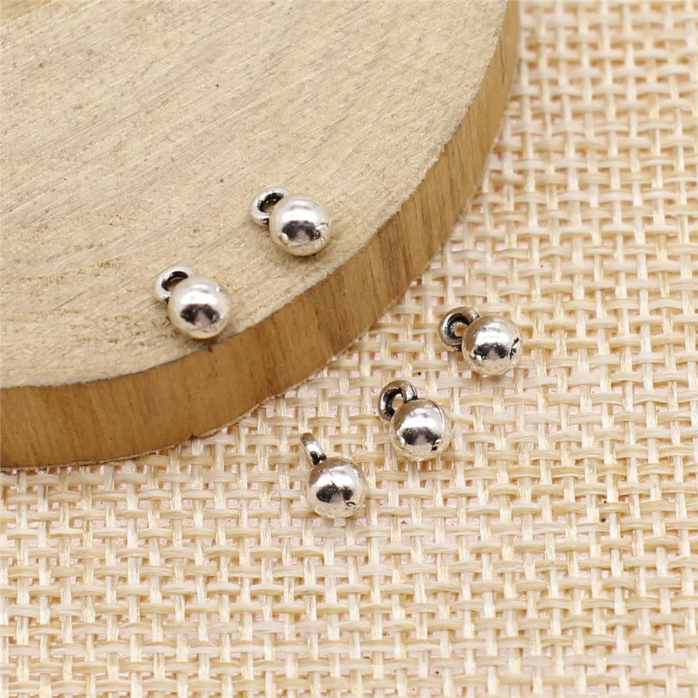 40Pcs 4x6mm Antique Silver Color Small Ball Charms For DIY Jewelry Making DIY Handmade Jewelry
40Pcs 4x6mm Antique Silver Color Small Ball Charms For DIY Jewelry Making DIY Handmade Jewelry