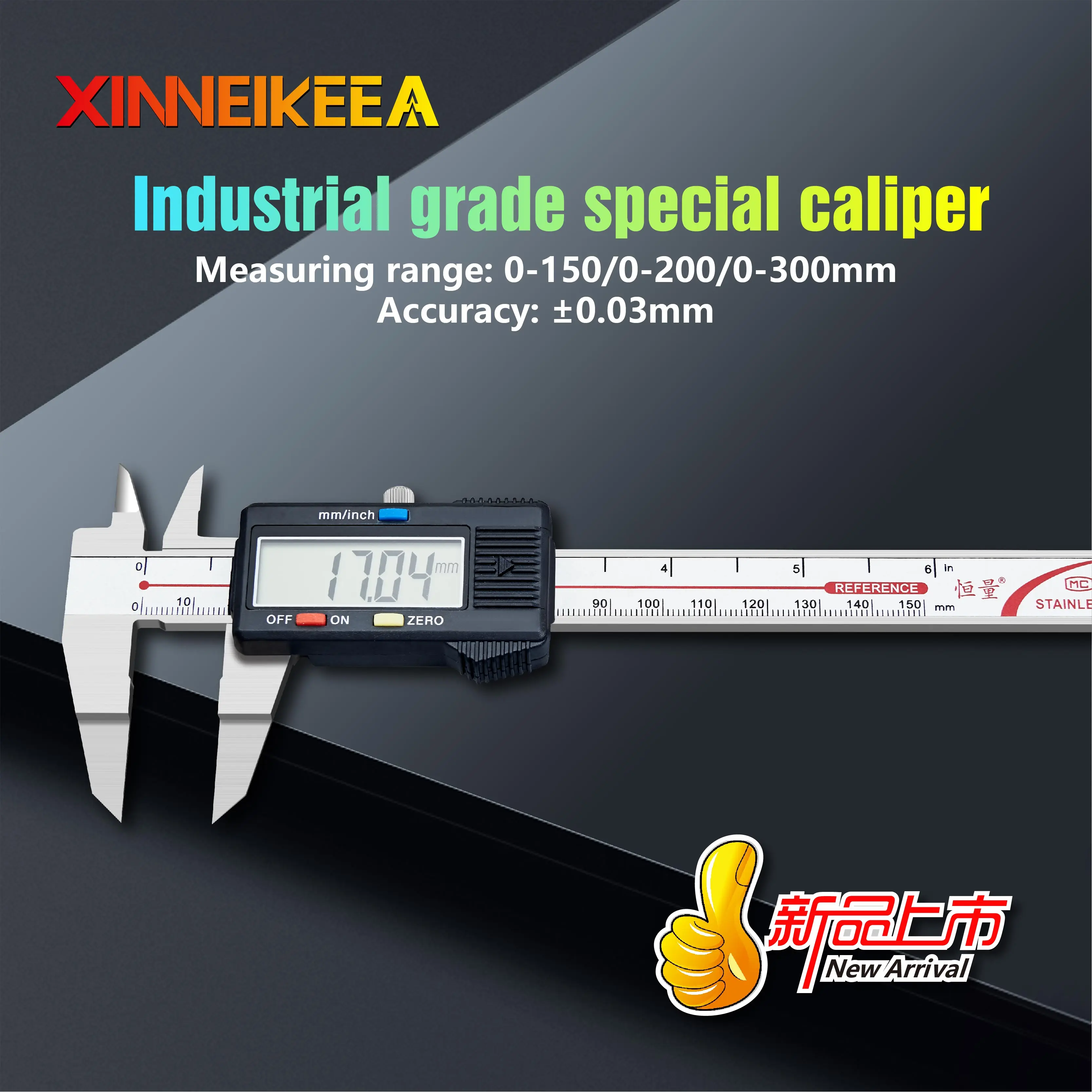 Digital Caliper 0-150mm 0-200mm 0-300mm Stainless Steel Sheet Digital Caliper Measuring Tool Caliper Industrial Calipers
Digital Caliper 0-150mm 0-200mm 0-300mm Stainless Steel Sheet Digital Caliper Measuring Tool Caliper Industrial Calipers