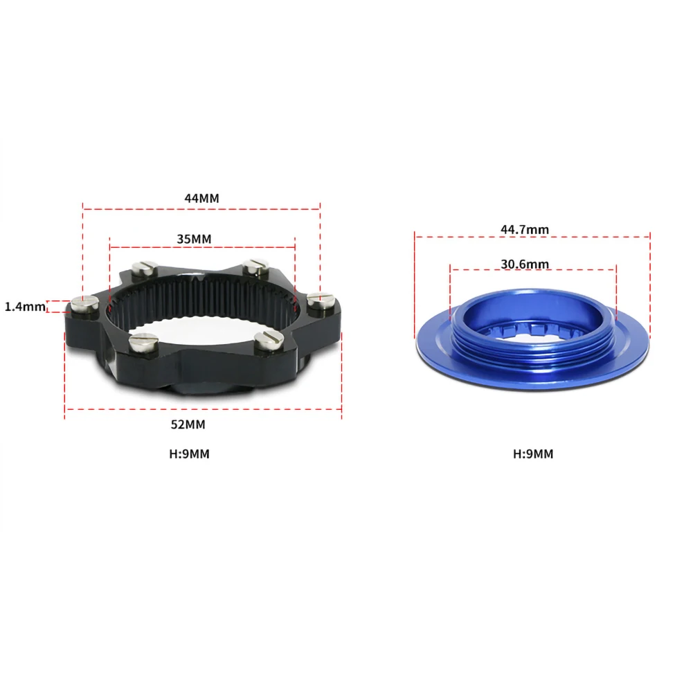 Center Lock to 6-hole Adapter Center Lock conversion 6 hole Brake Disc Center Lock for 6 Bolt