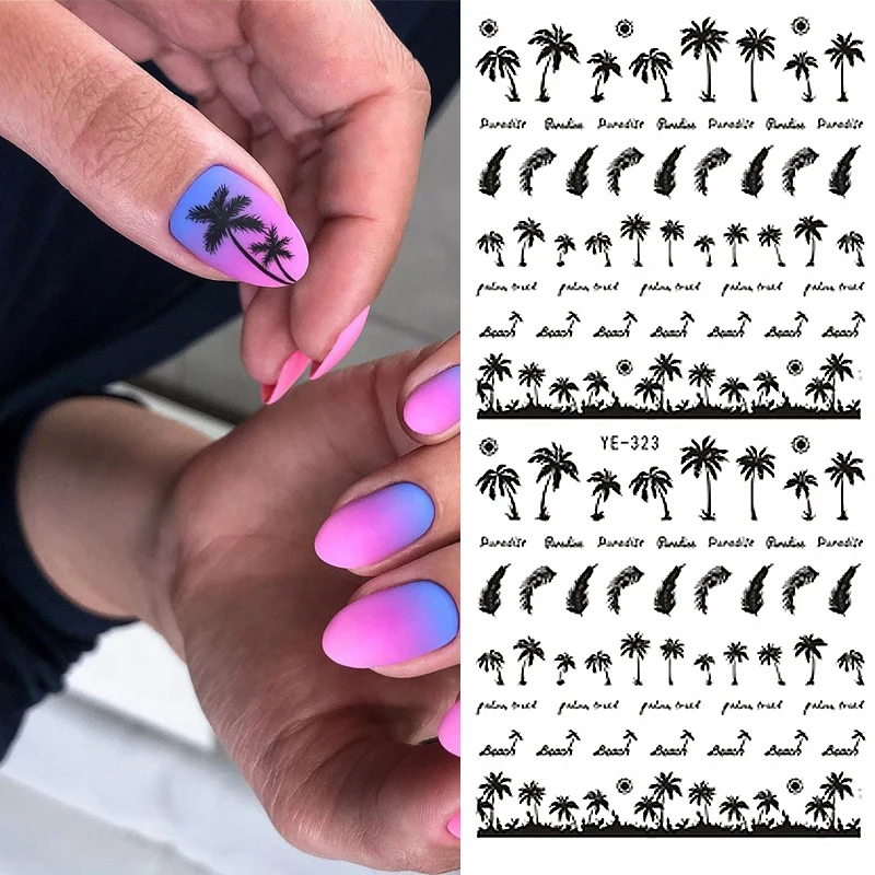 1 sheet Tropical Tree Nail Water Decals Coconut Tree Transfer Stickers Slider Nail Art Sticker Tattoo Decals
1 sheet Tropical Tree Nail Water Decals Coconut Tree Transfer Stickers Slider Nail Art Sticker Tattoo Decals