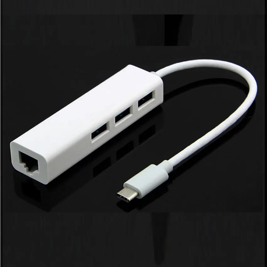 Высокоскоростной USB 3.1 Type-C на 3 1 порта 2 0 стандартный кабель-адаптер Ethernet для Windows