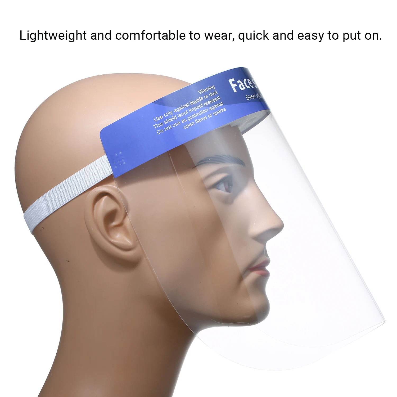 10Pcs/Pack Disposable Safety Face Shield Fluid Resistant Full Face Mask Transparent Single Use Mask Visor
10Pcs/Pack Disposable Safety Face Shield Fluid Resistant Full Face Mask Transparent Single Use Mask Visor