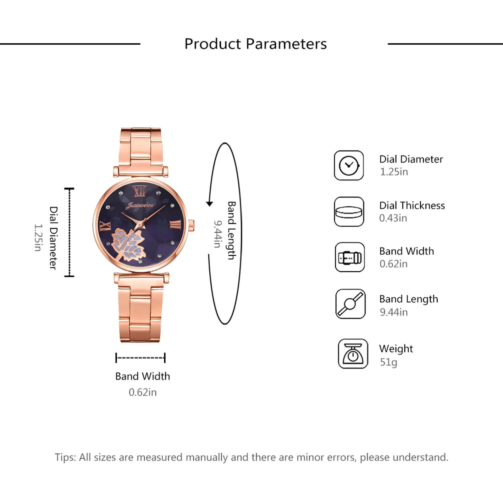 Leaf Pattern Quartz Watch Rose Gold Roman Numerals Stainless Steel Strap Elegant Wristwatch Watch for Women Montre Femme
Leaf Pattern Quartz Watch Rose Gold Roman Numerals Stainless Steel Strap Elegant Wristwatch Watch for Women Montre Femme