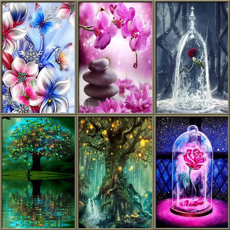 5D DIY Round Drill Diamond Painting Cross Stitch Flower 3D Diamond Art Embroidery Landscape Tree Diamond Mosaic Decor Gift
5D DIY Round Drill Diamond Painting Cross Stitch Flower 3D Diamond Art Embroidery Landscape Tree Diamond Mosaic Decor Gift
