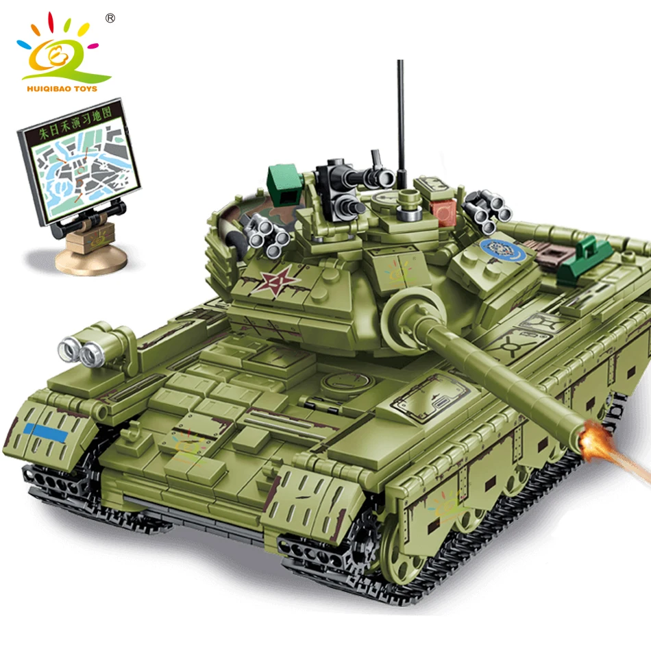 HUIQIBAO 812pcs WW2 59 Medium Tank Building Blocks Army 3 Soldier Military Weapon Model Bricks Construction Toys for Children
HUIQIBAO 812pcs WW2 59 Medium Tank Building Blocks Army 3 Soldier Military Weapon Model Bricks Construction Toys for Children